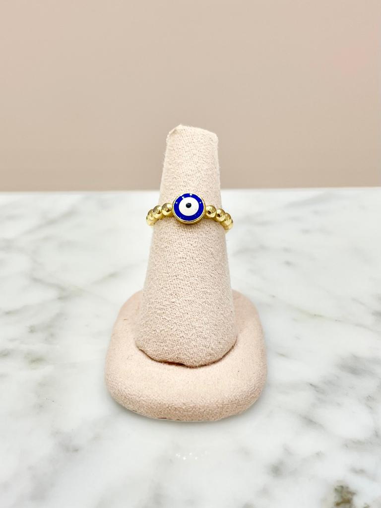 ANILLO EVIL EYE AZUL