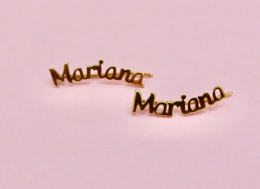 ARETES CON NOMBRE PERSONALIZADO