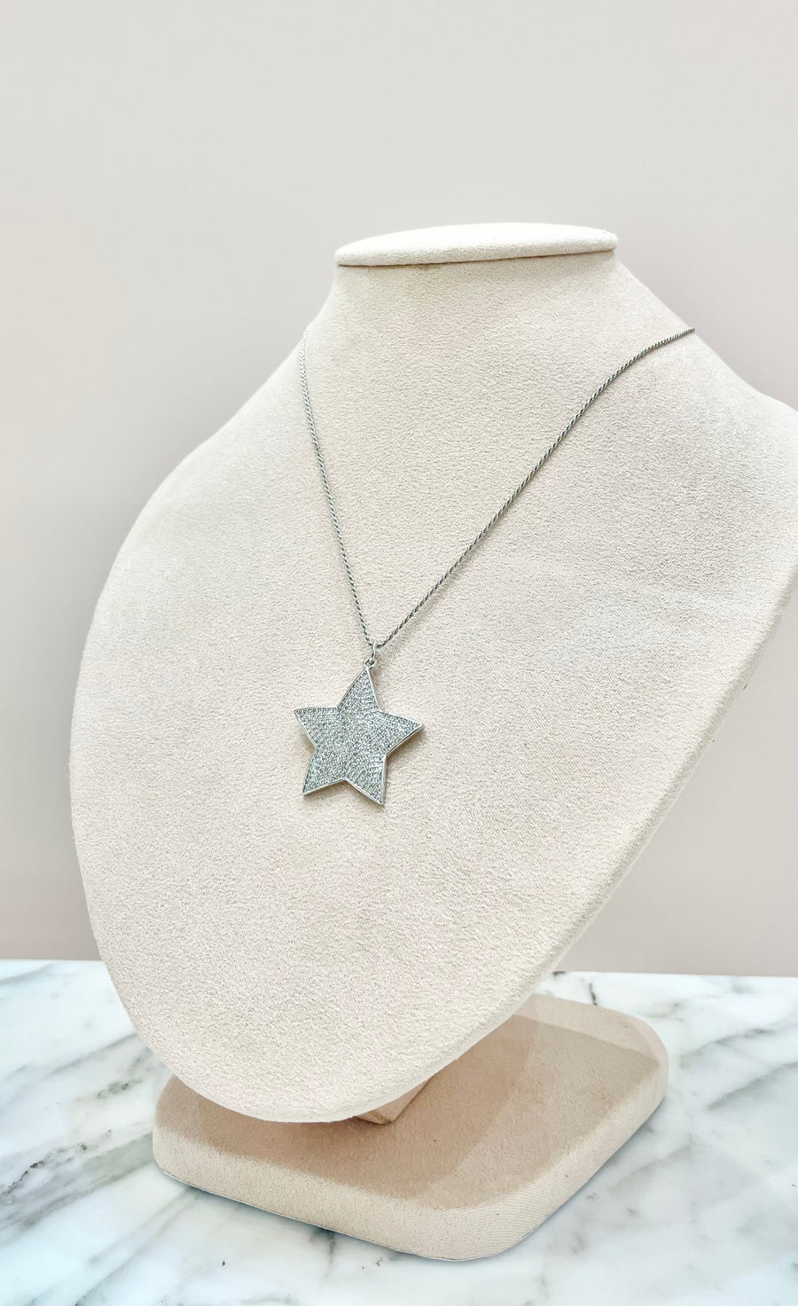 COLLAR CADENA PLATA CON DIJE DE ESTRELLA