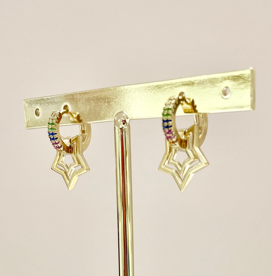 ARETES ARIA ESTRELLA RAINBOW